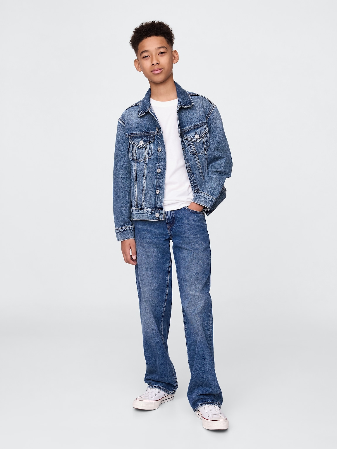 Kids Organic Cotton Icon Denim Jacket