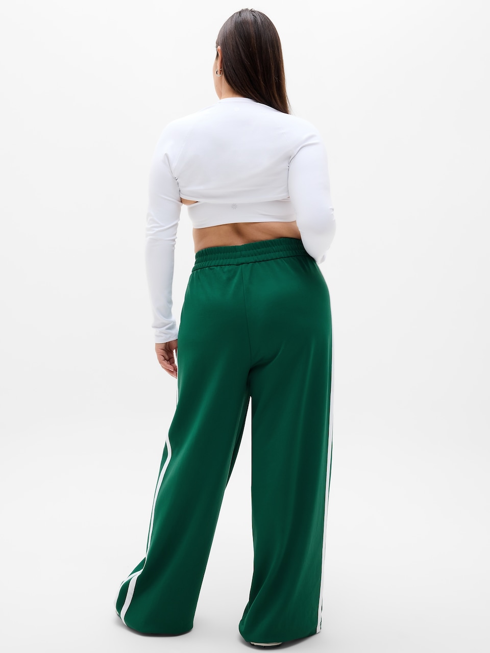 Tempo Mid Rise Wide Leg Track Pant
