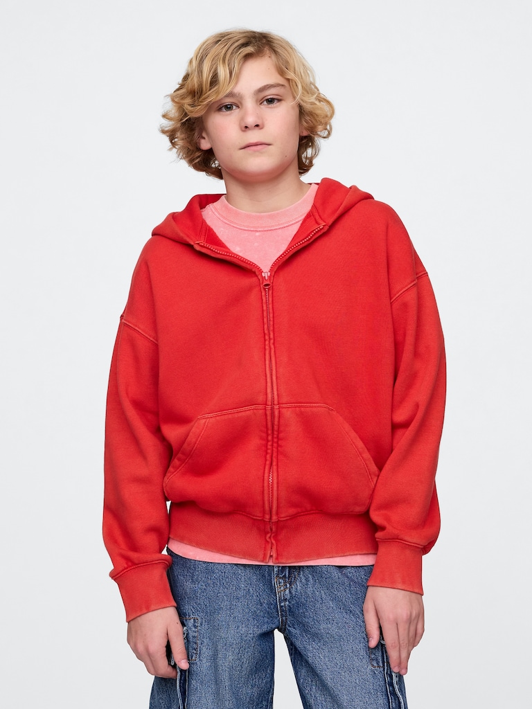 Kids VintageSoft Zip Hoodie