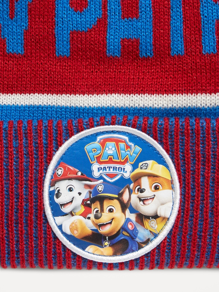Paw Patrol™ Unisex Pom Pom Beanie and Mittens Set for Toddler