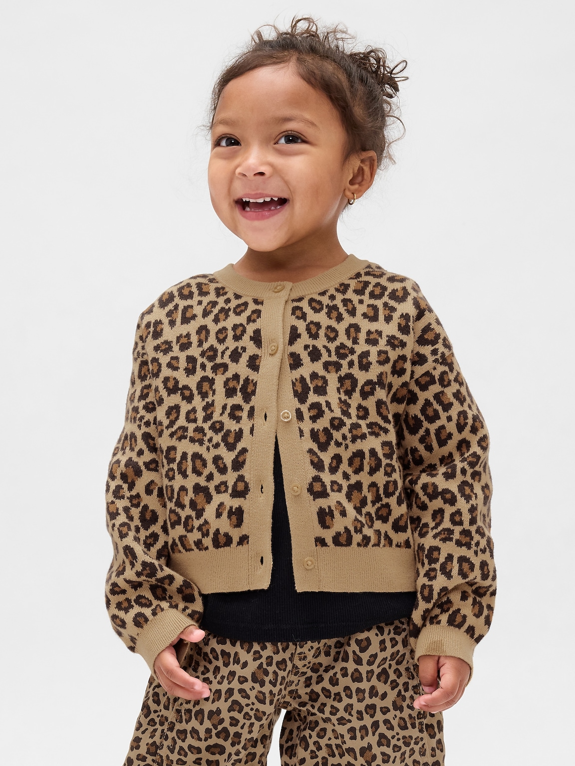 Baby & Toddler Leopard Cardigan Sweater