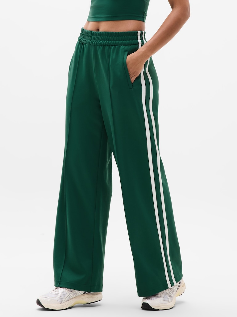 Tempo Mid Rise Wide Leg Track Pant