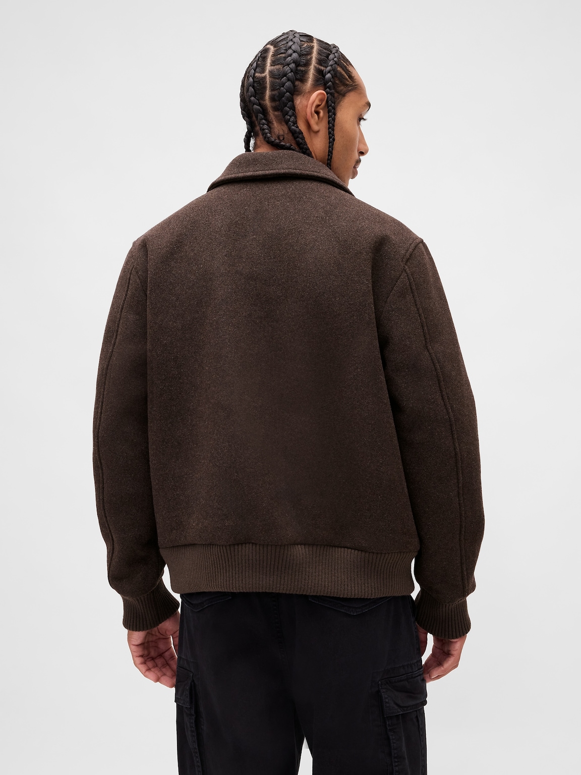 Wool-Blend Bomber Jacket