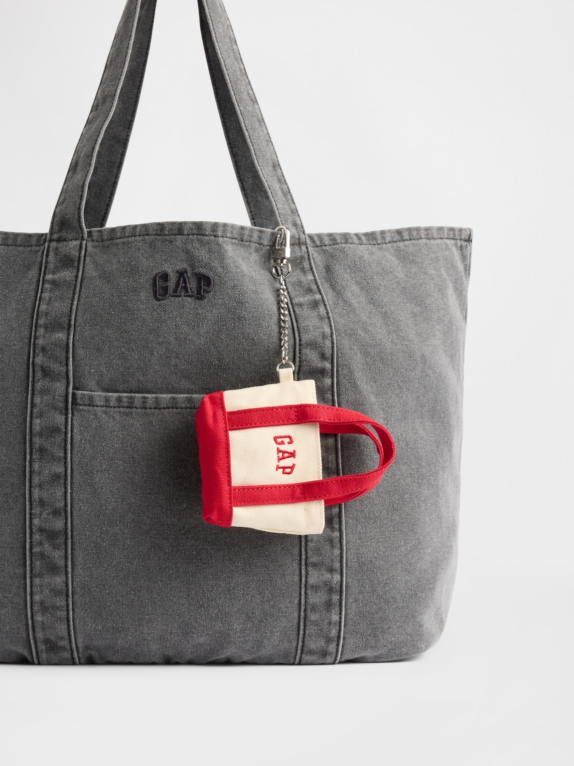 Logo Tote Keychain Charm