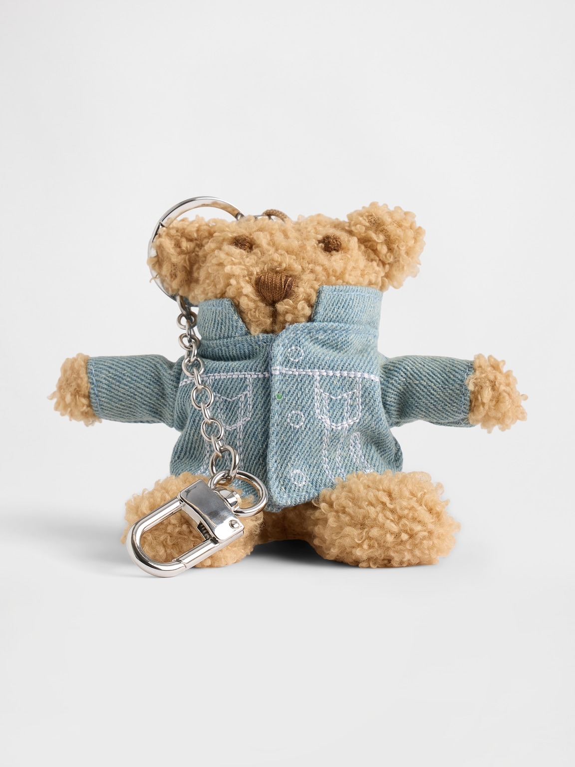Brannan Bear Denim Jacket Keychain Charm