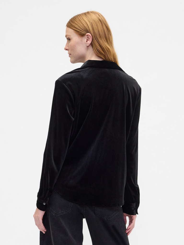 Recycled Velour Easy Shirt