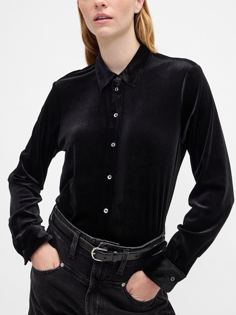 Recycled Velour Easy Shirt