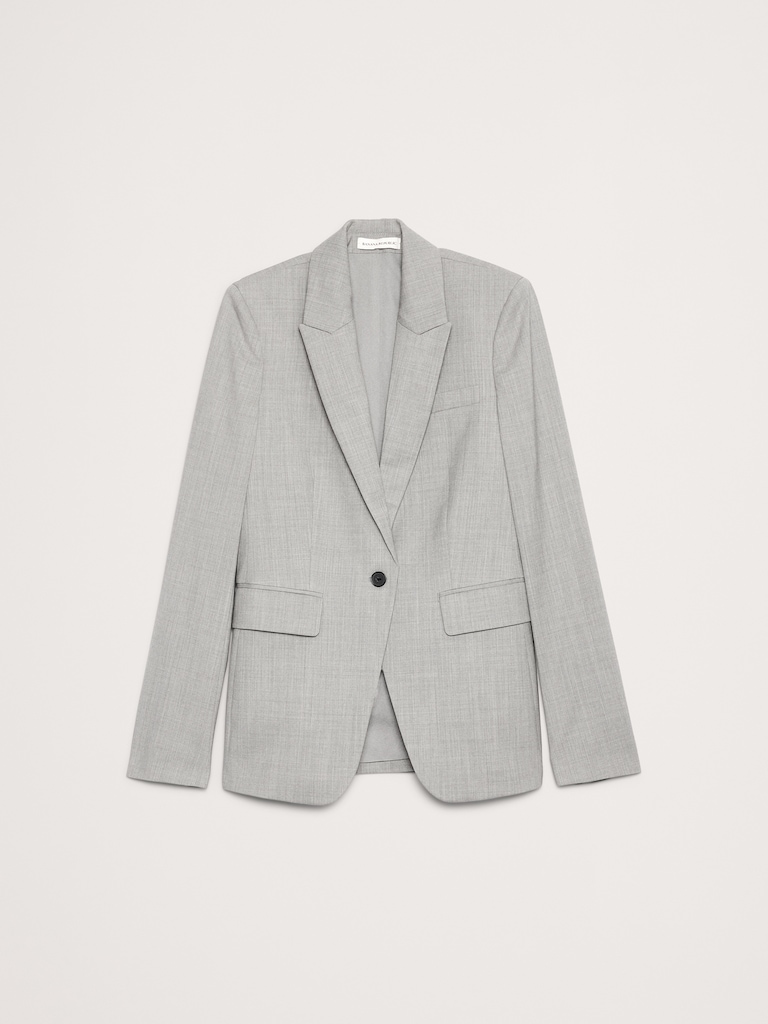Slim Italian Wool Blazer