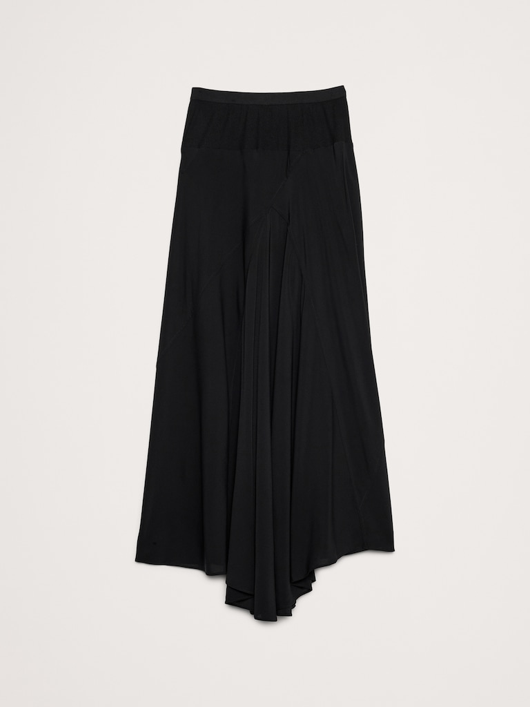 Drapey Georgette Maxi Skirt
