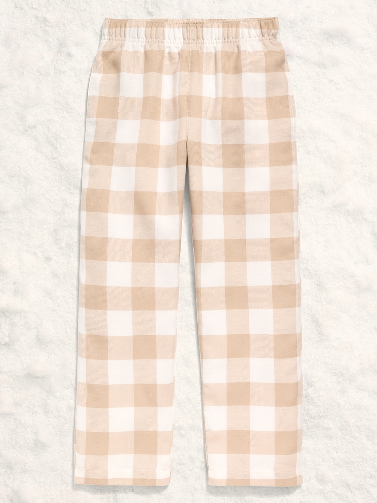 Gender-Neutral Plaid Flannel Pajama Pants for Kids