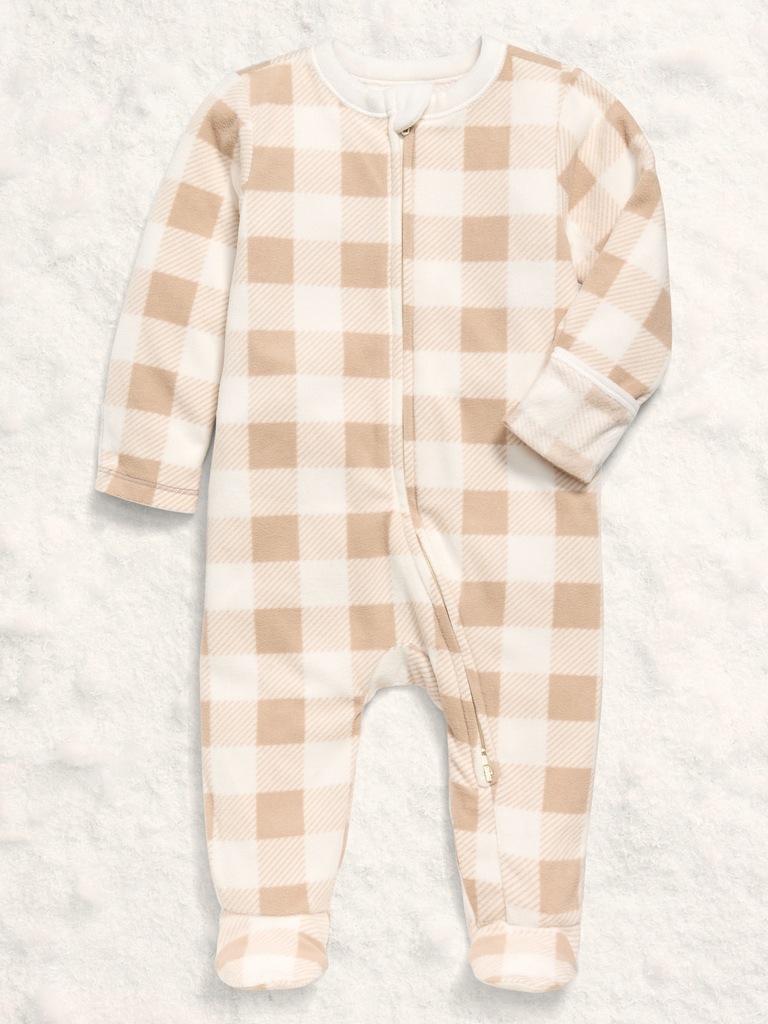Microfleece 2-Way-Zip Sleep & Play Footed One-Piece for Baby