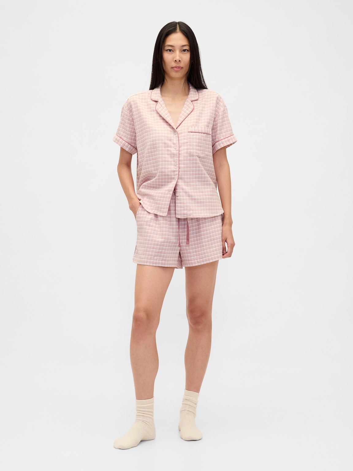 Adult Softest Flannel PJ Short Set