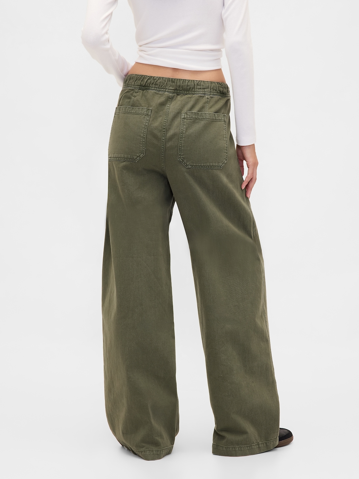 Mid Rise Easy Baggy Pants