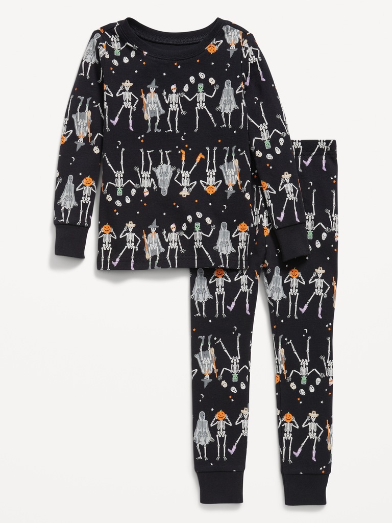 Printed Snug-Fit Pajama Set for Toddler & Baby