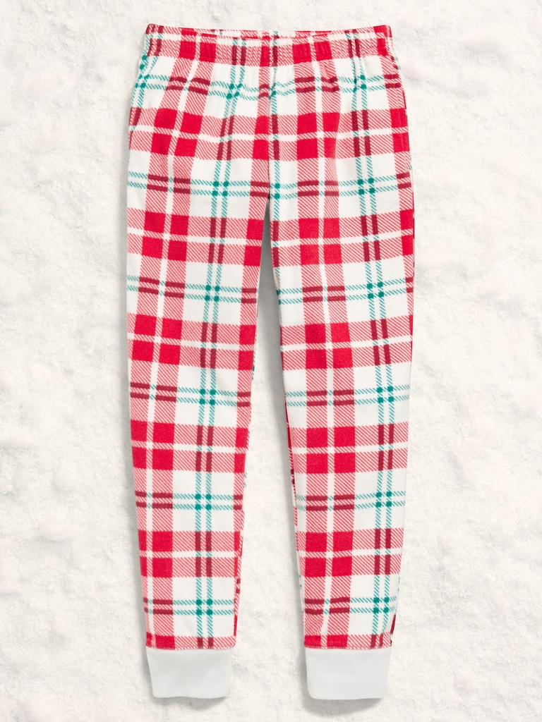 Gender-Neutral Microfleece Jogger Pajama Pants for Kids