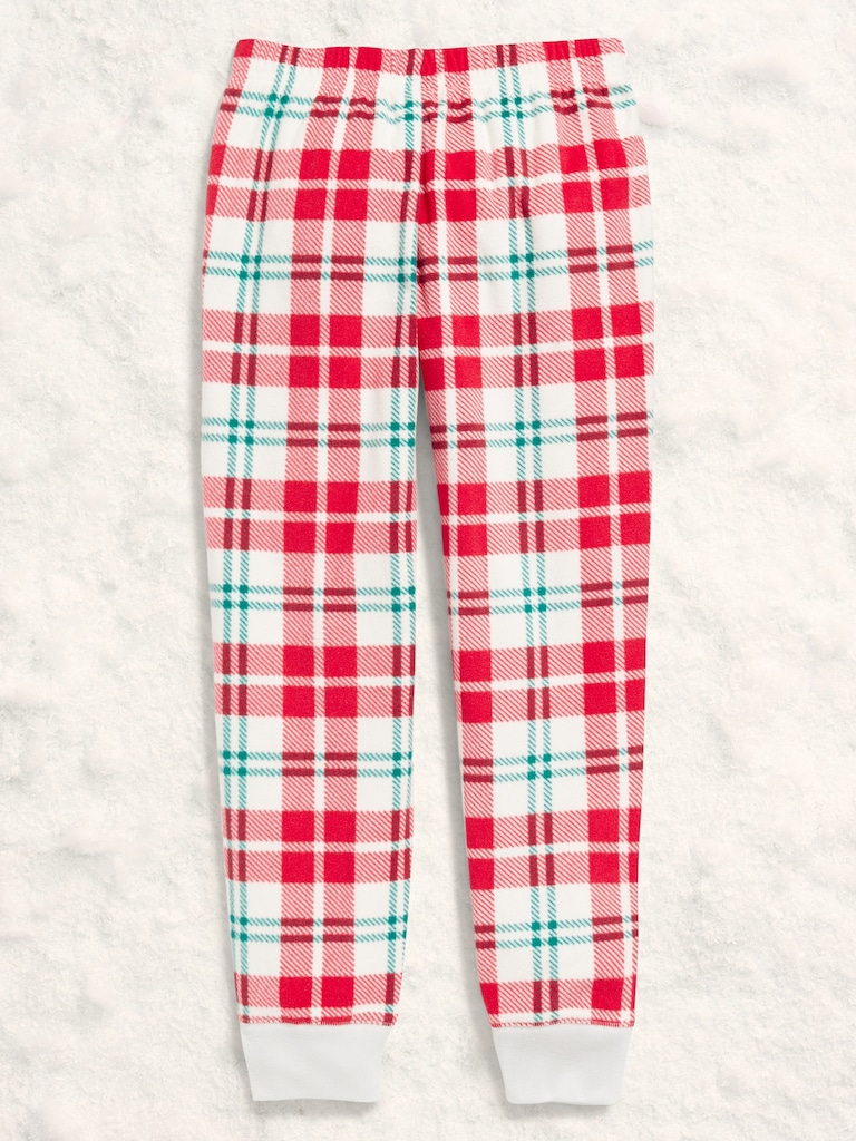 Gender-Neutral Microfleece Jogger Pajama Pants for Kids