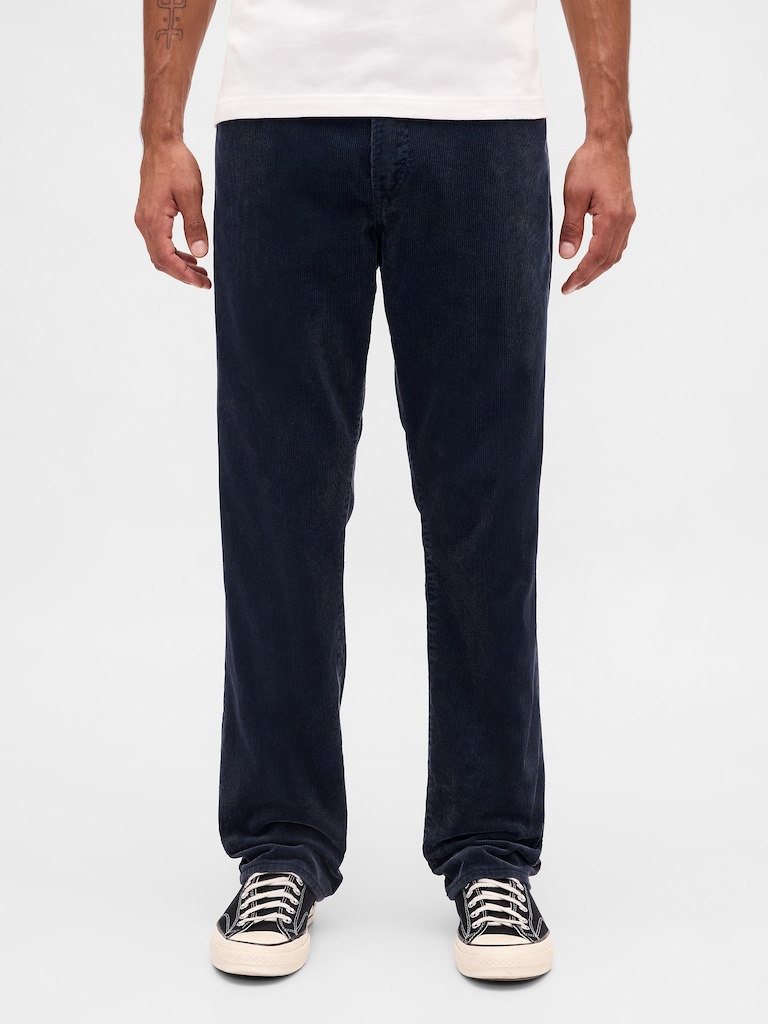Corduroy Relaxed Straight Pants