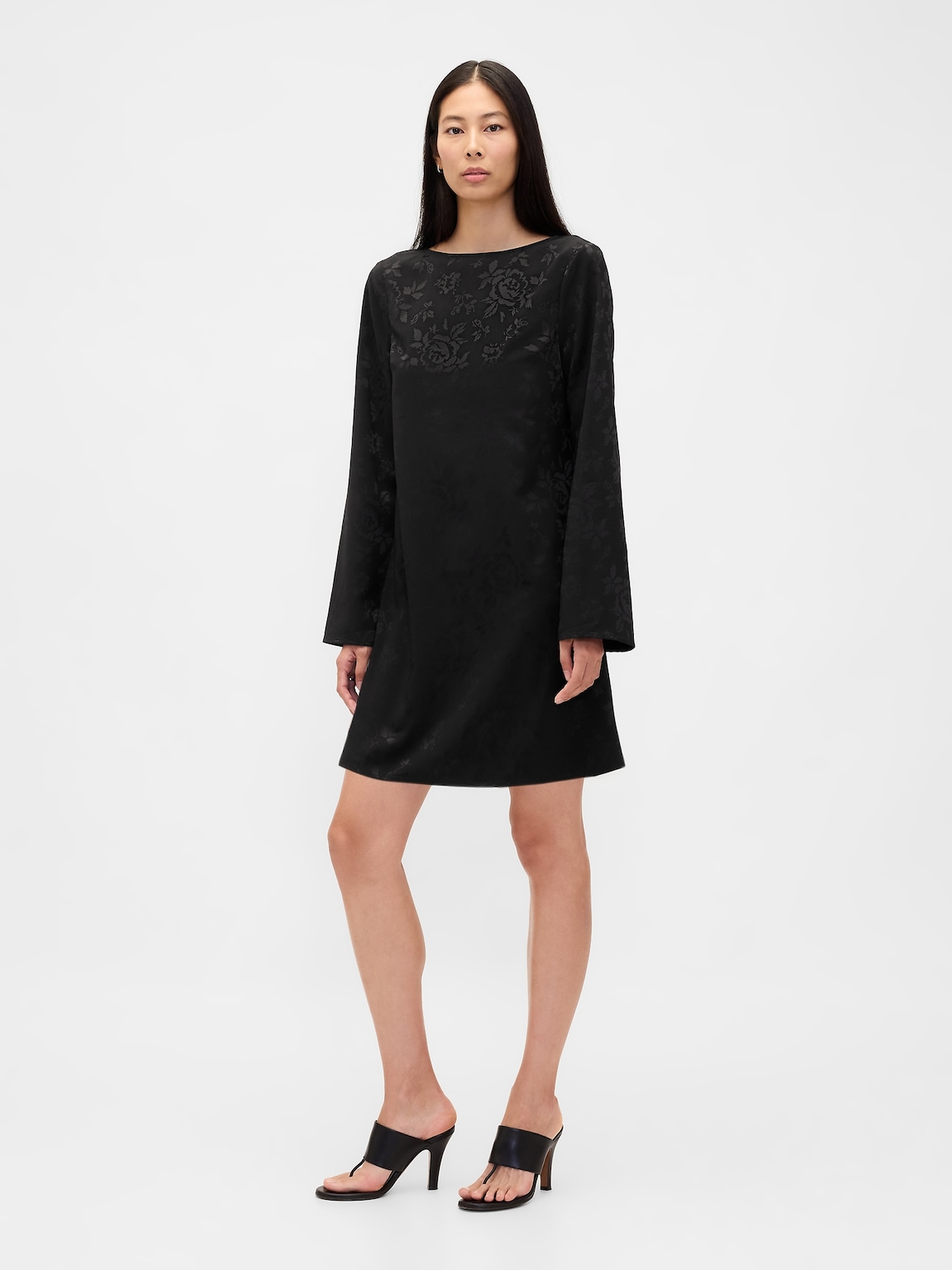 Boatneck Mini Shift Dress