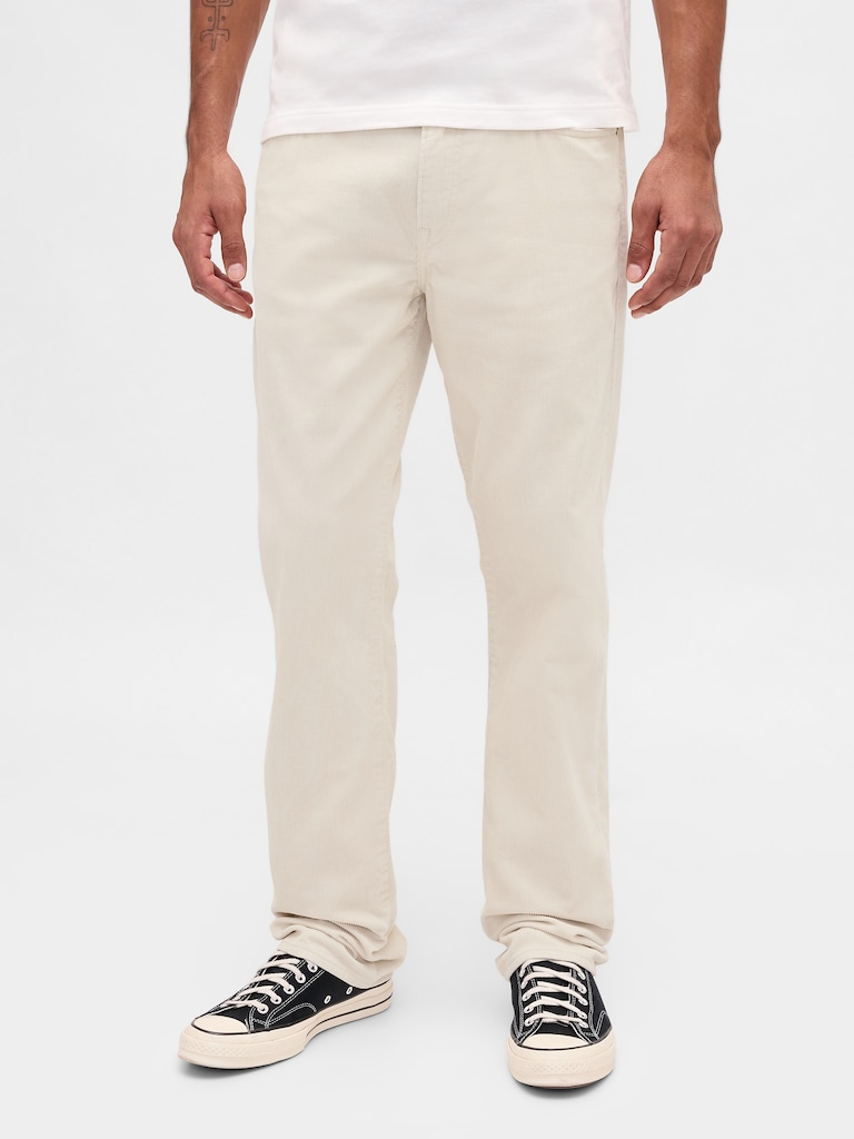 Corduroy Relaxed Straight Pants