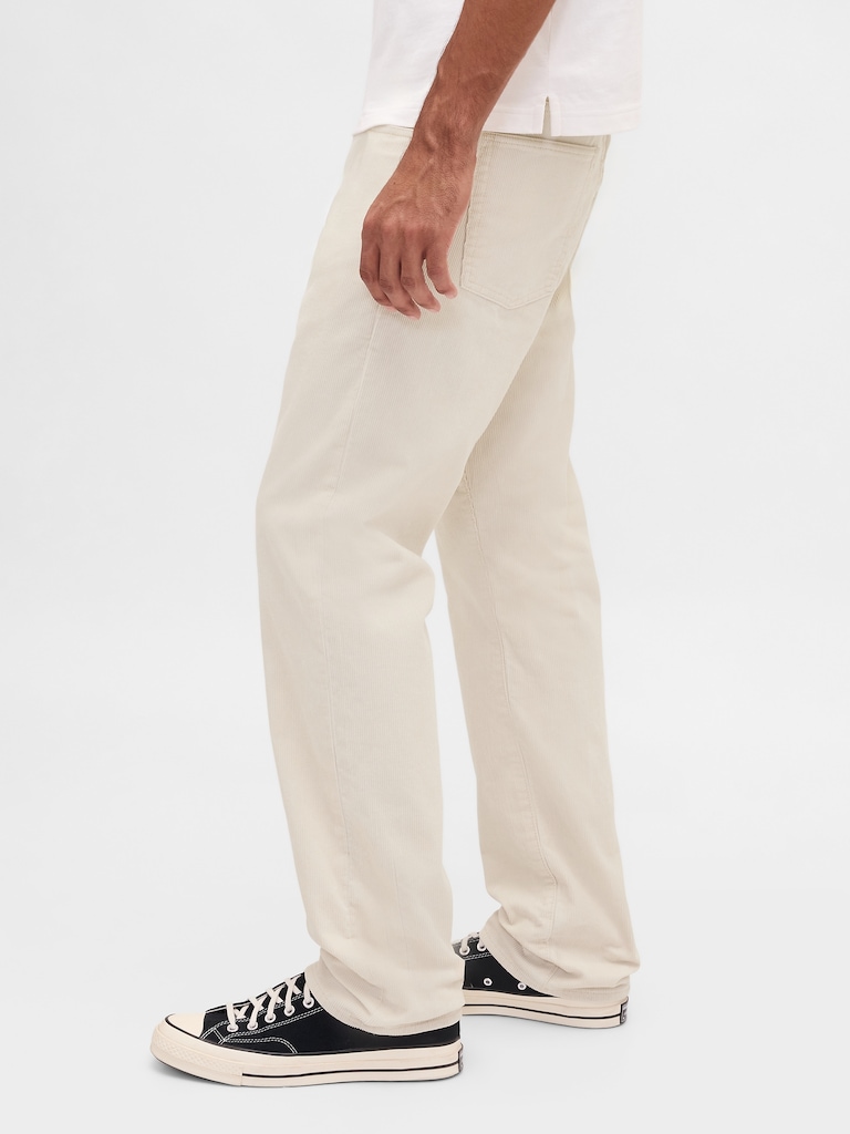 Corduroy Relaxed Straight Pants