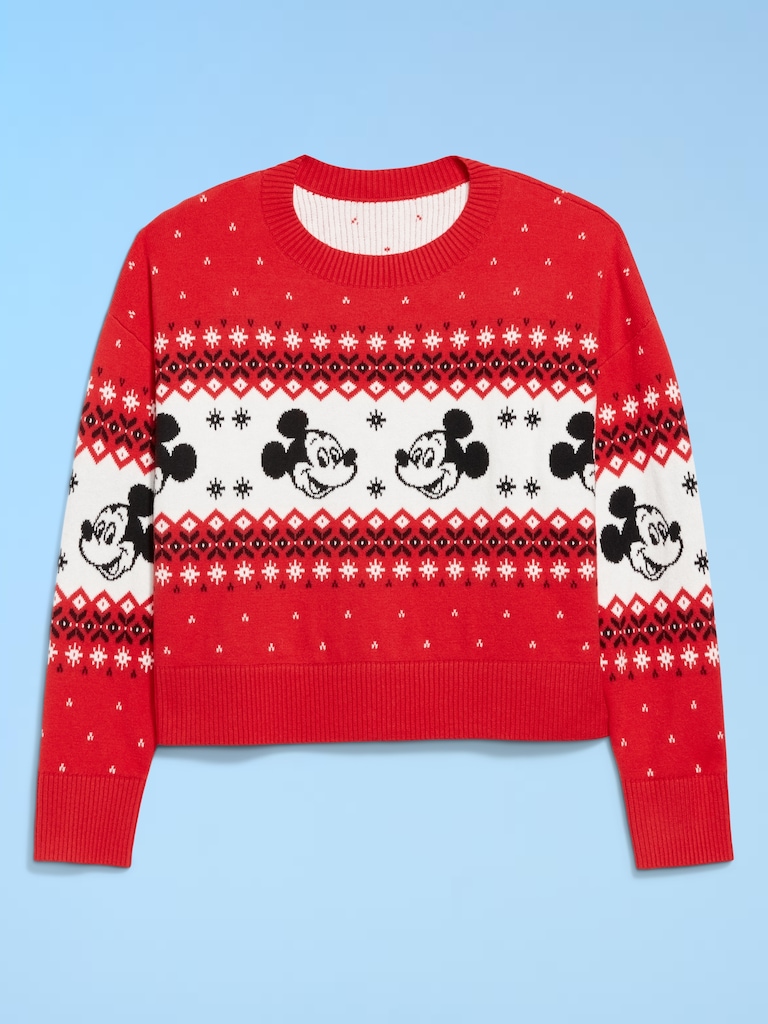 Old Navy x Disney Mickey Mouse SoSoft Fair Isle Sweater