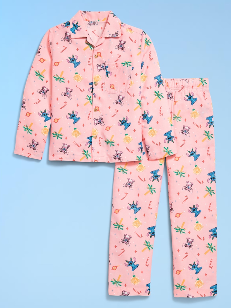 Old Navy x Disney Gender-Neutral Button-Front Graphic Pajama Set for Kids