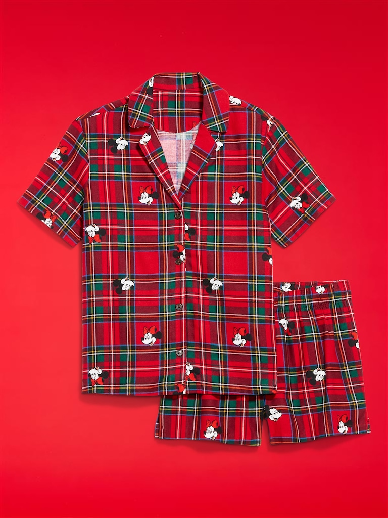 Old Navy x Disney Printed Flannel Pajama Short Set for Women