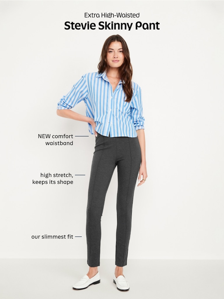 Extra High-Waisted Stevie Skinny Pants