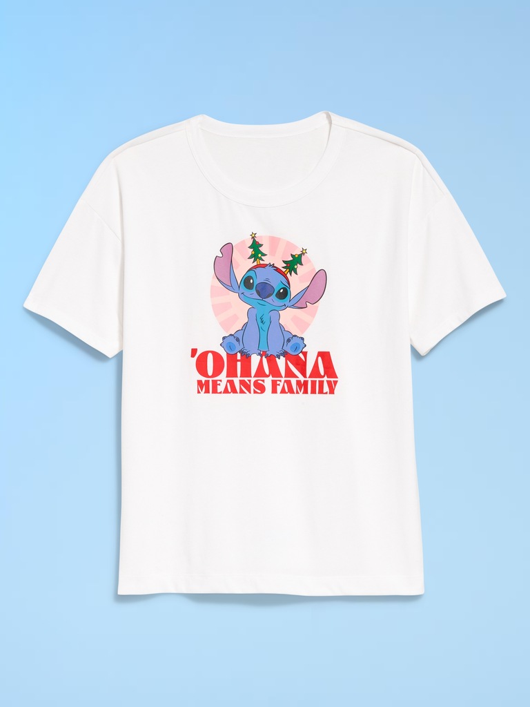 Old Navy x Disney Stitch Holiday-Graphic T-Shirt for Women