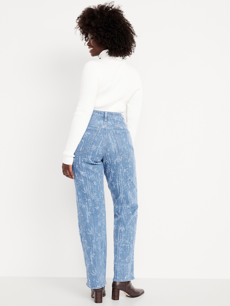 Curvy High-Waisted OG Loose Textured Jeans