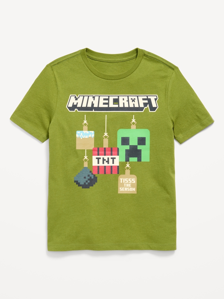 Minecraft™ Gender-Neutral Graphic T-Shirt for Kids