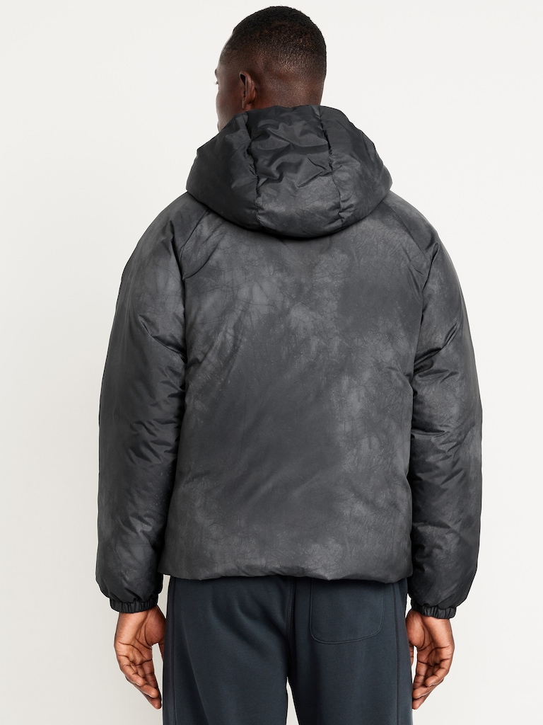 Veste surdimensionnée rembourrée hydrorésistante à capuchon