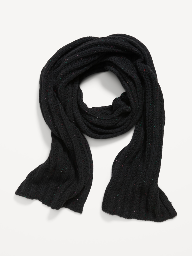 Chunky Cable Knit Scarf