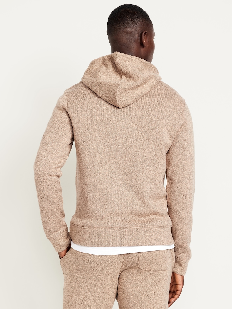 Fleece-Knit Pullover Hoodie