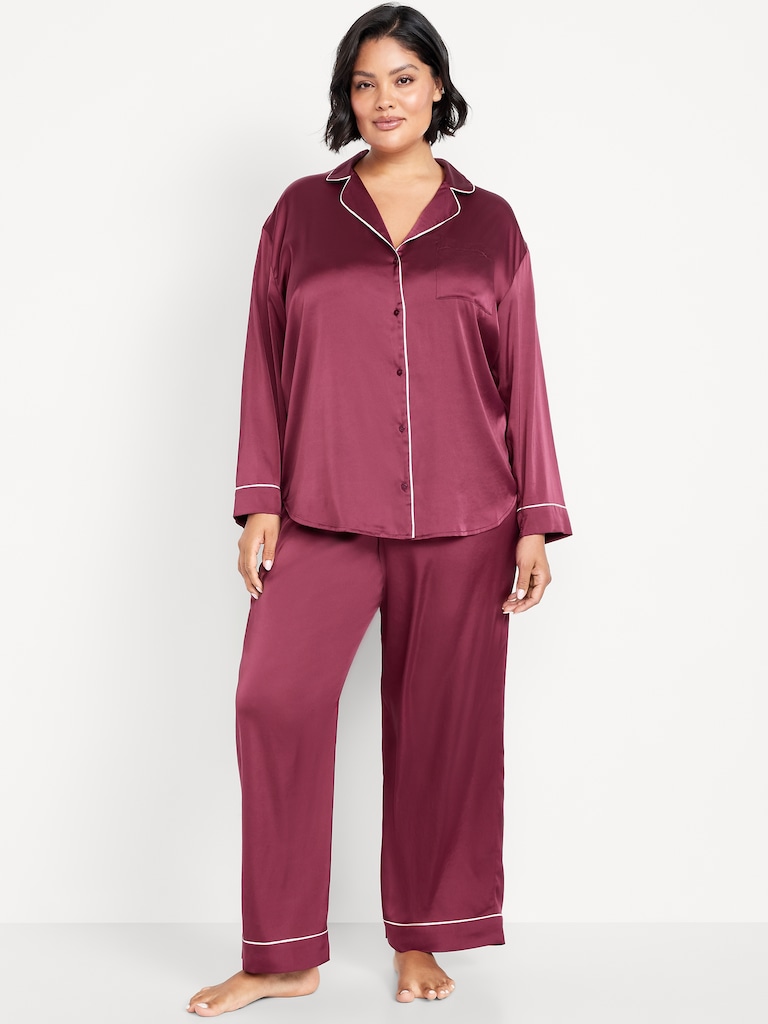 Satin Pajama Pant Set for Women