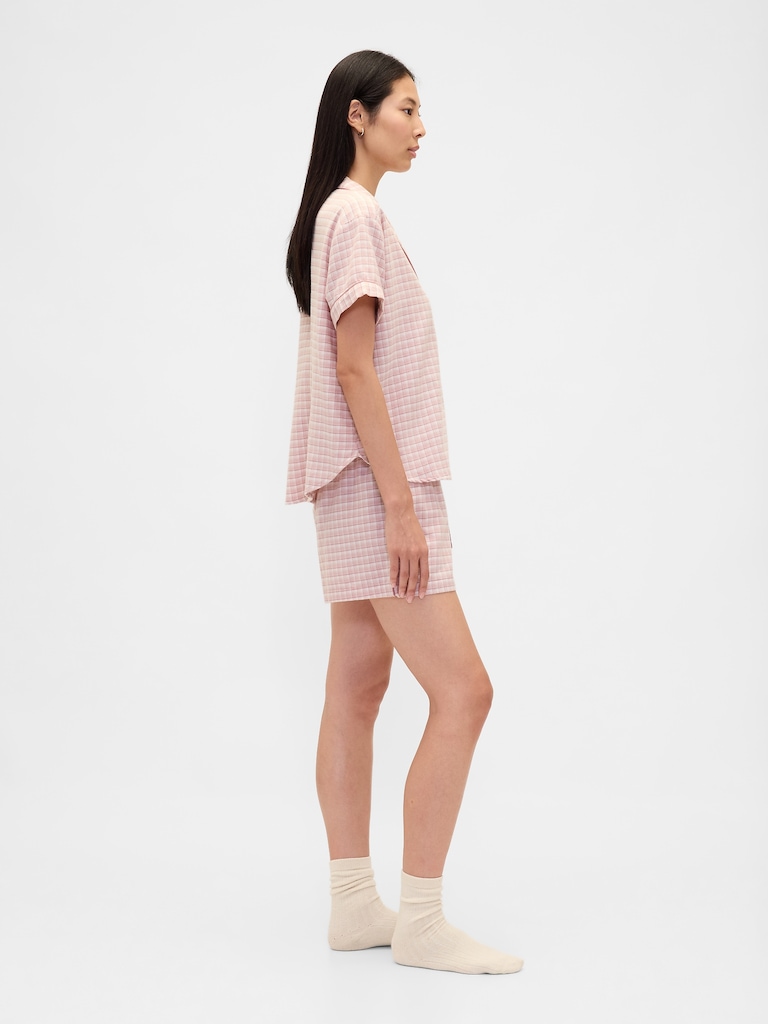 Adult Softest Flannel PJ Short Set