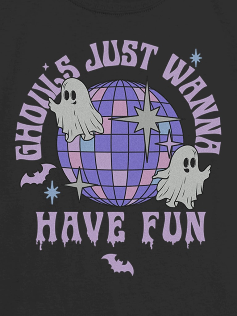 Kids Disco Ghosts Graphic T-Shirt