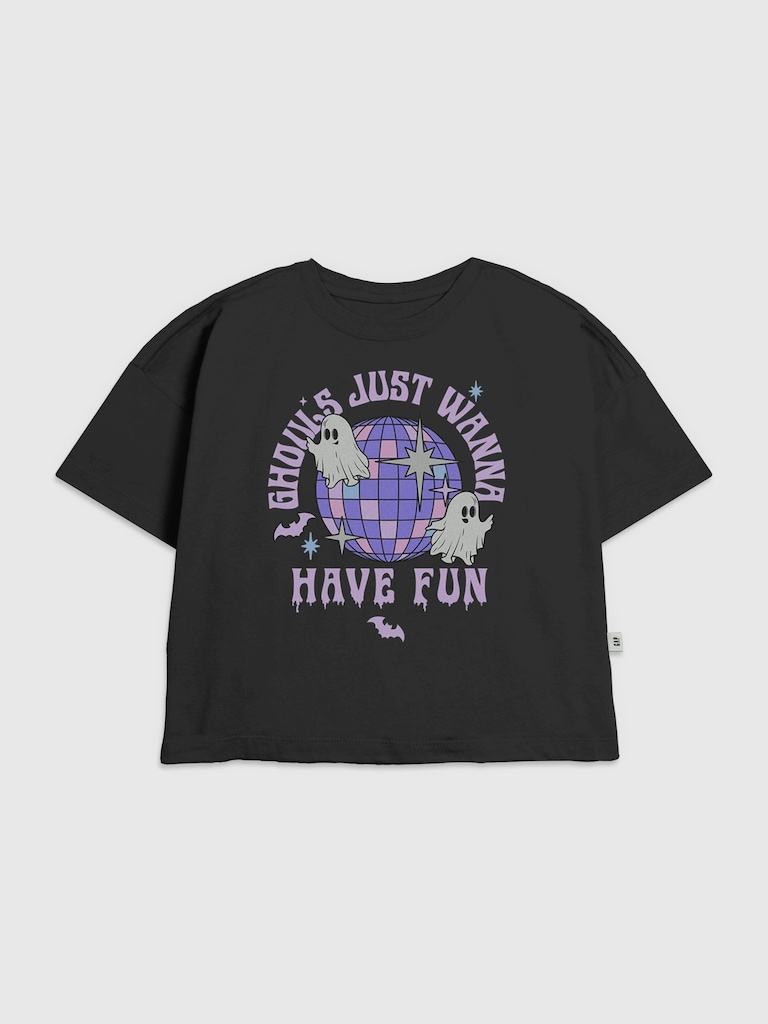 Kids Disco Ghosts Graphic T-Shirt