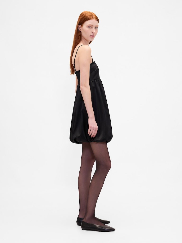 Poplin Bubble Mini Dress