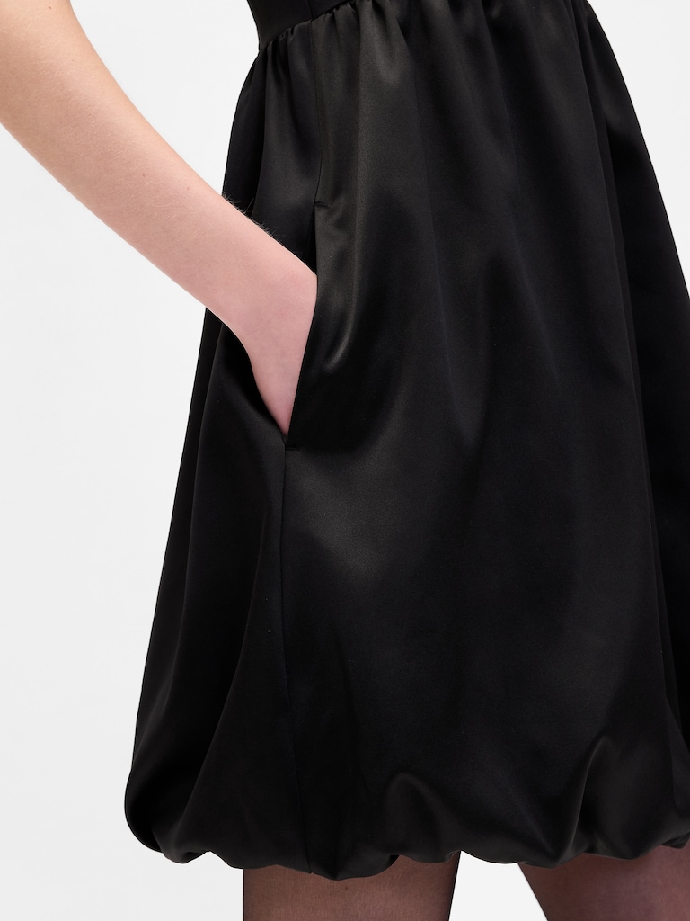 Poplin Bubble Mini Dress