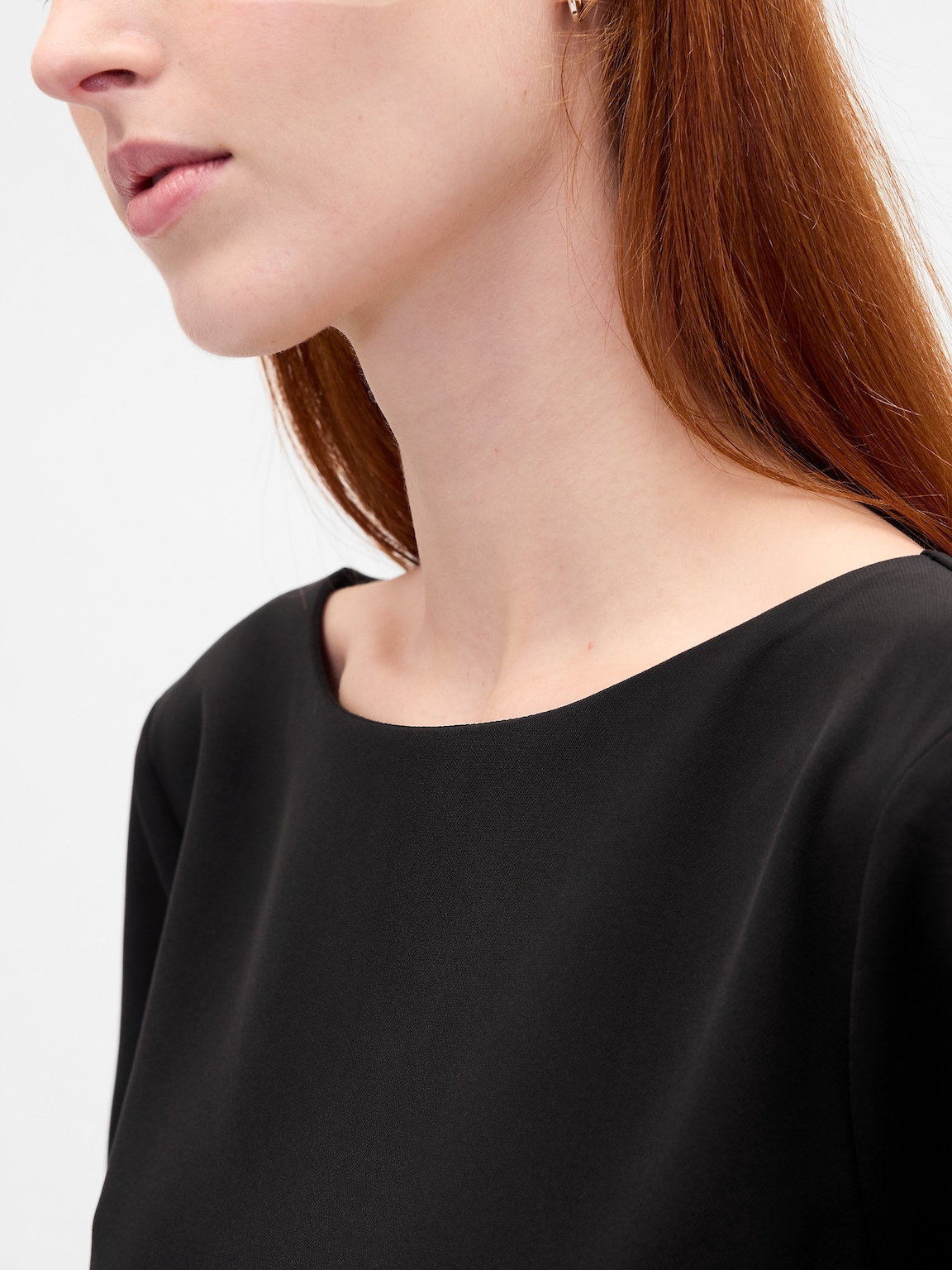 Boatneck Mini Shift Dress