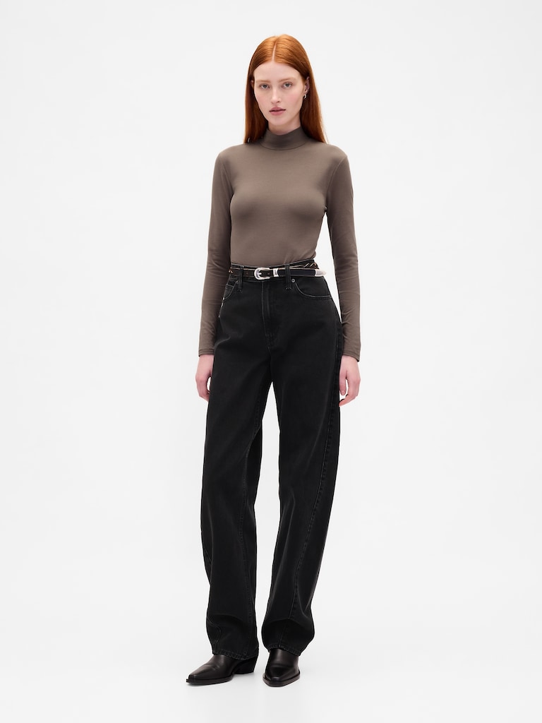 CloseKnit Jersey Mockneck T-Shirt