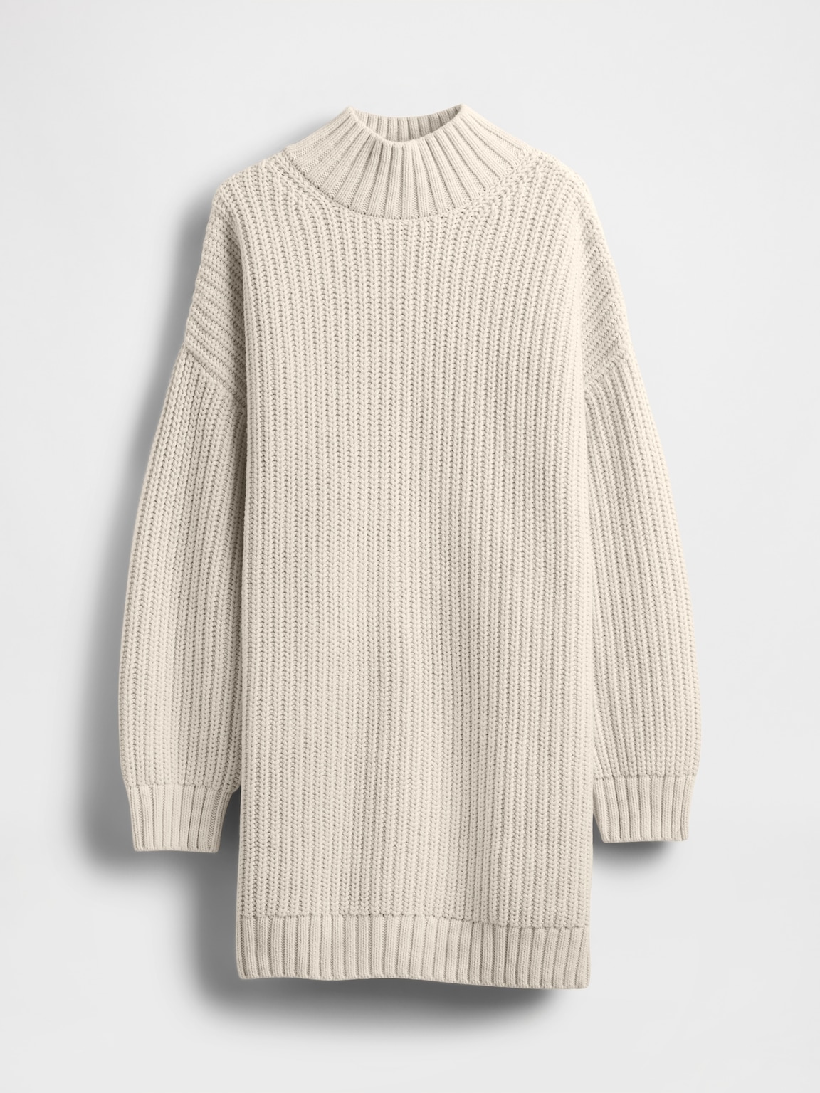 Oversized Turtleneck Mini Sweater Dress