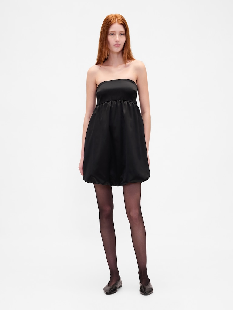 Poplin Bubble Mini Dress
