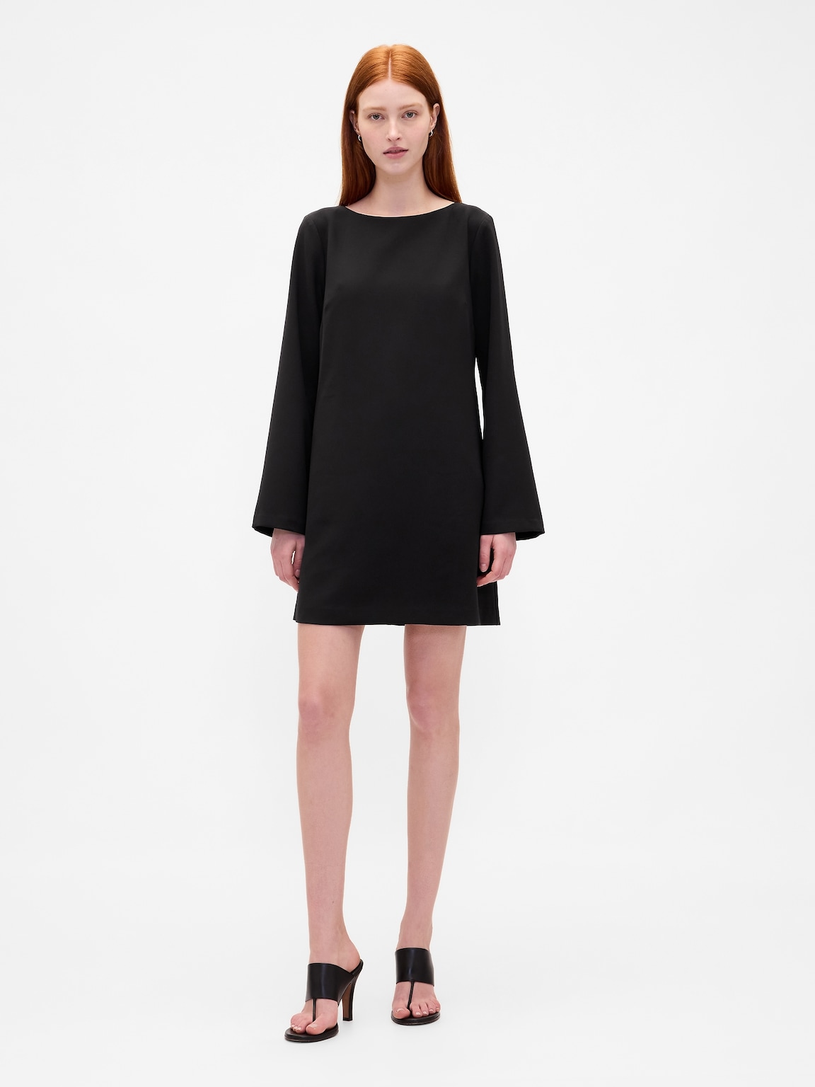 Boatneck Mini Shift Dress