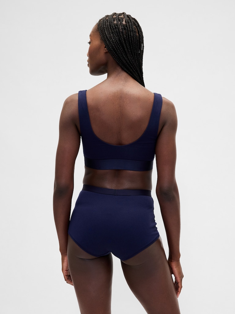 Organic Stretch Cotton High Rise Shorty