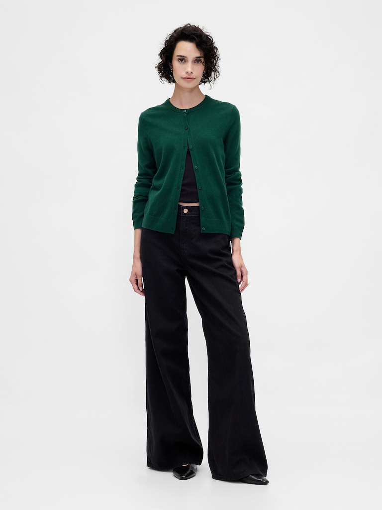 CashSoft Crop Cardigan