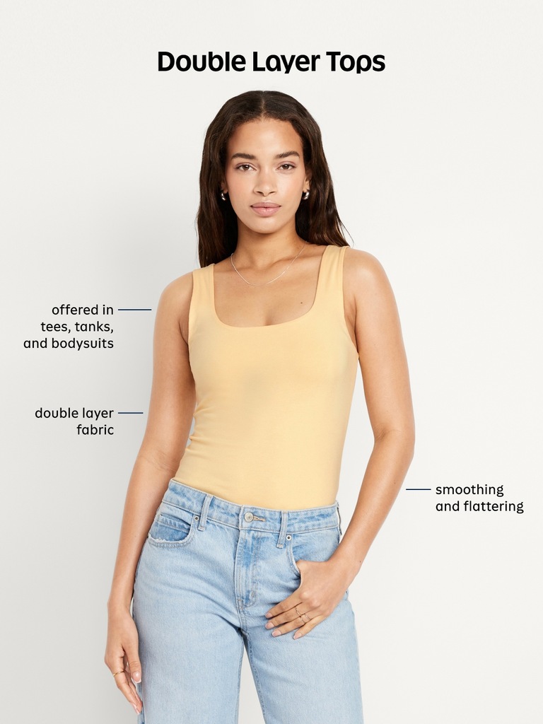 Double-Layer Cami Bodysuit