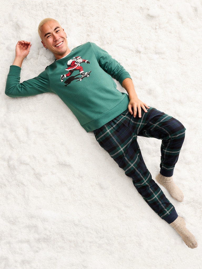 Flannel Pajama Joggers for Men