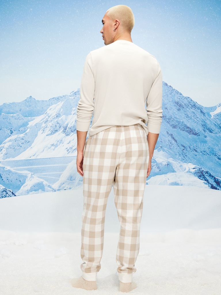 Flannel Pajama Joggers for Men